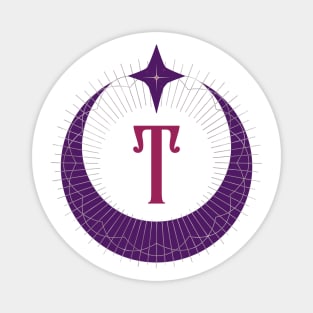 T - Moon Monogram Magnet